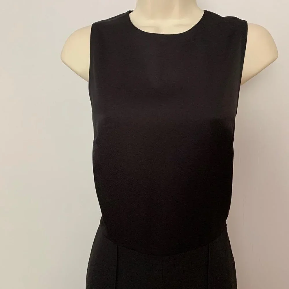 DVF Diane von Furstenberg Melody black jumpsuit sleeveless New Medium 8 10